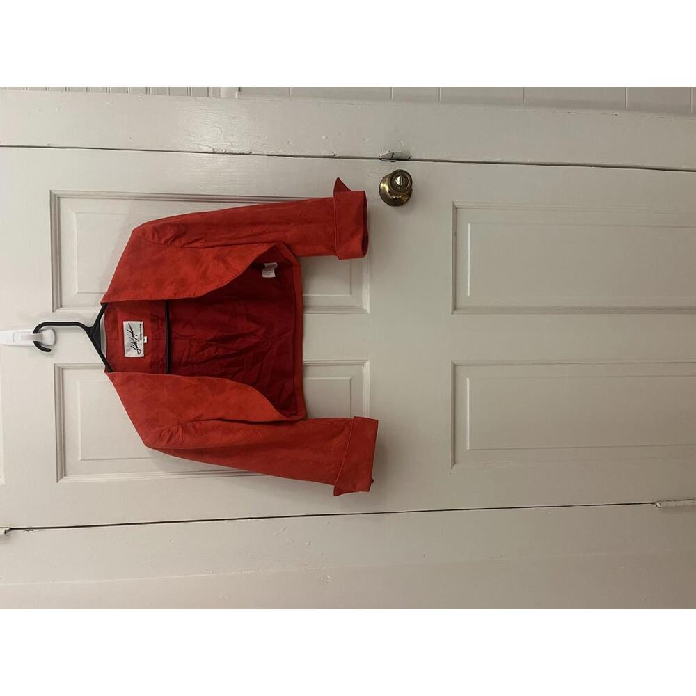 Vintage Linda Segal Red Cropped Jacket Size 2